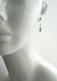 Antique Silver Feather Earrings, blackened silver feather, tiny feather earring, small silver feather, little feather dangle, simple feather - Constant Baubling