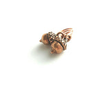 Acorn Earrings, antique copper earring, small acorn dangles, acorn charms, squirrel earring, rustic acorns, oxidized dark copper autumn fall - Constant Baubling
