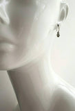 Tiny Skull Earrings, bronze skull earring, skeleton head jewelry, small skull dangle, antique brass earring, Halloween earring, trick treat - Constant Baubling